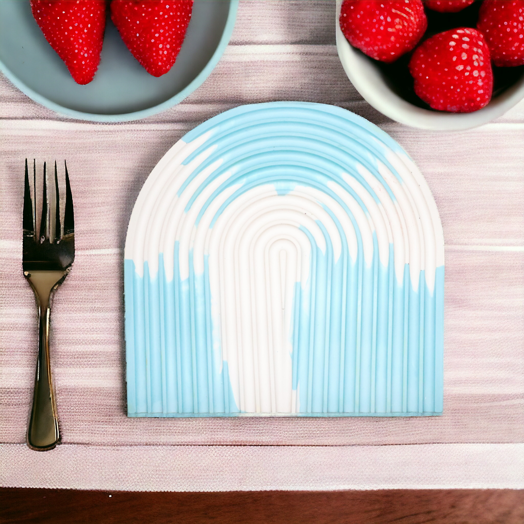Dessous de plat arche Blanc bleu