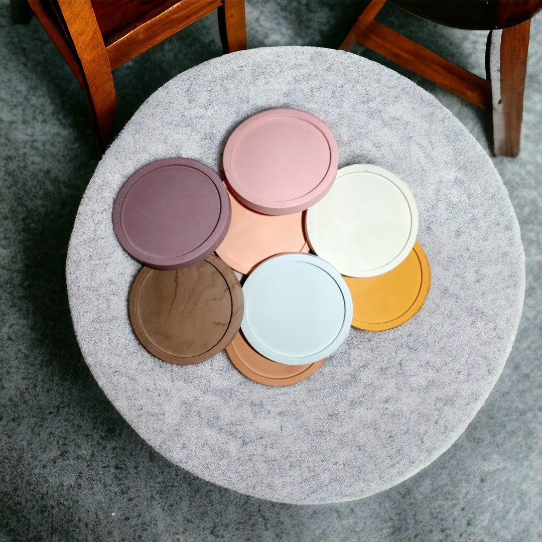 Ensemble de dessous de verre rond