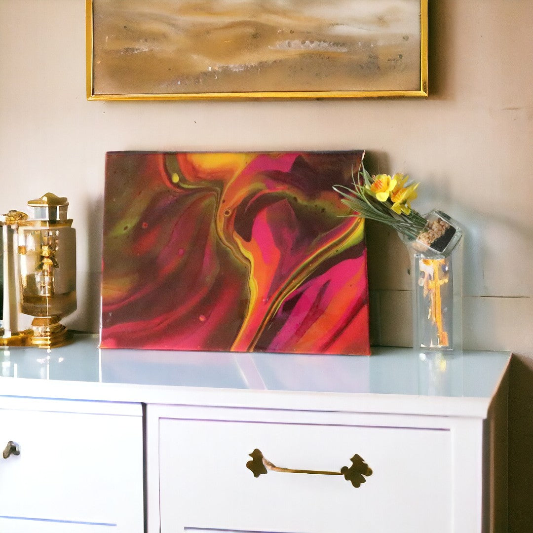 Éruption Chromatique – Peinture Acrylique