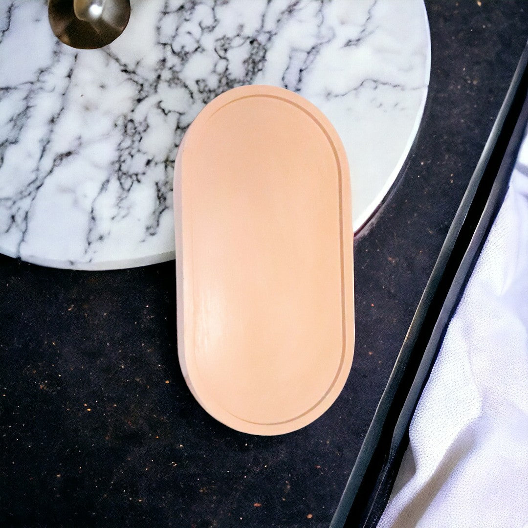 Plateau vide-poche marron