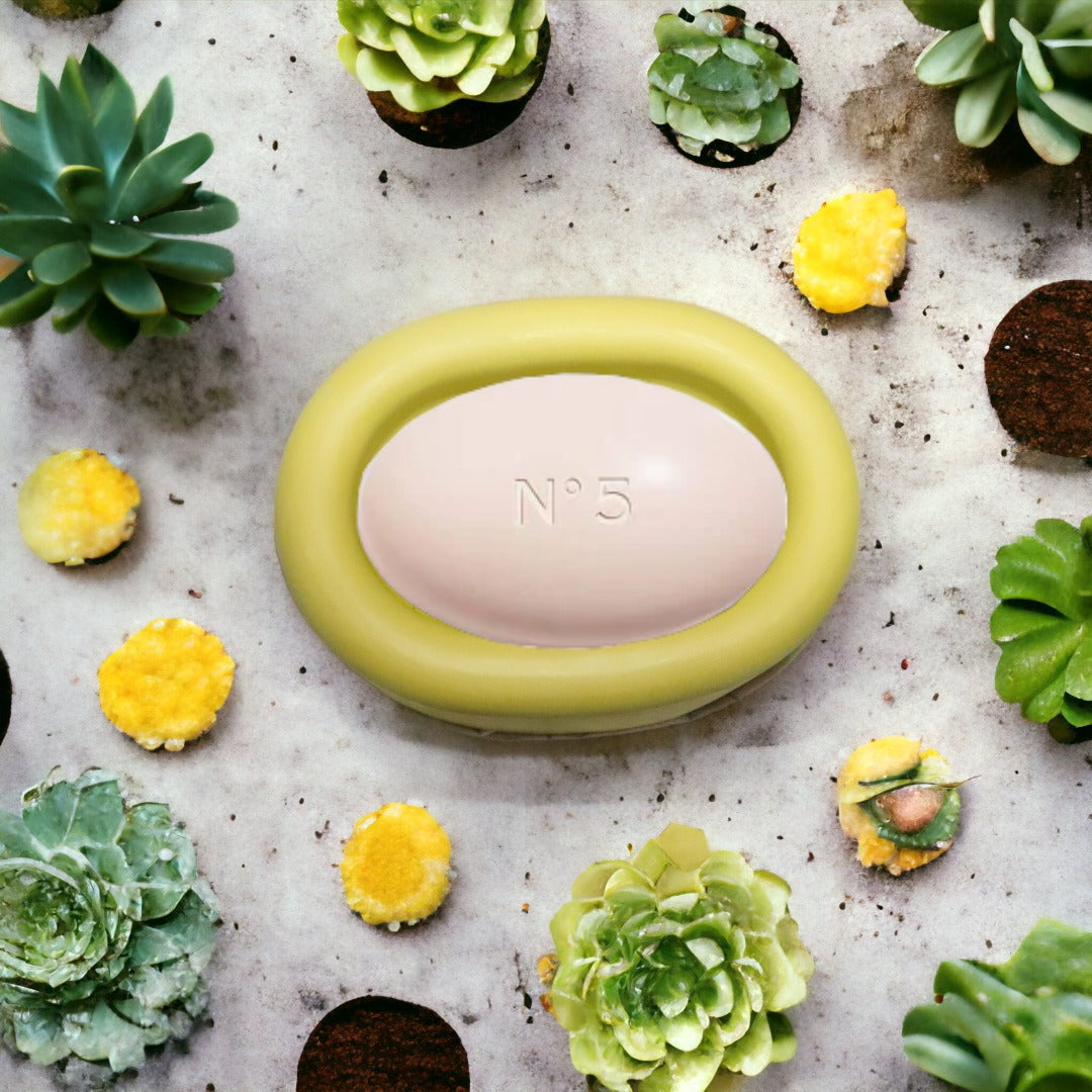 Porte-savon uni jaune