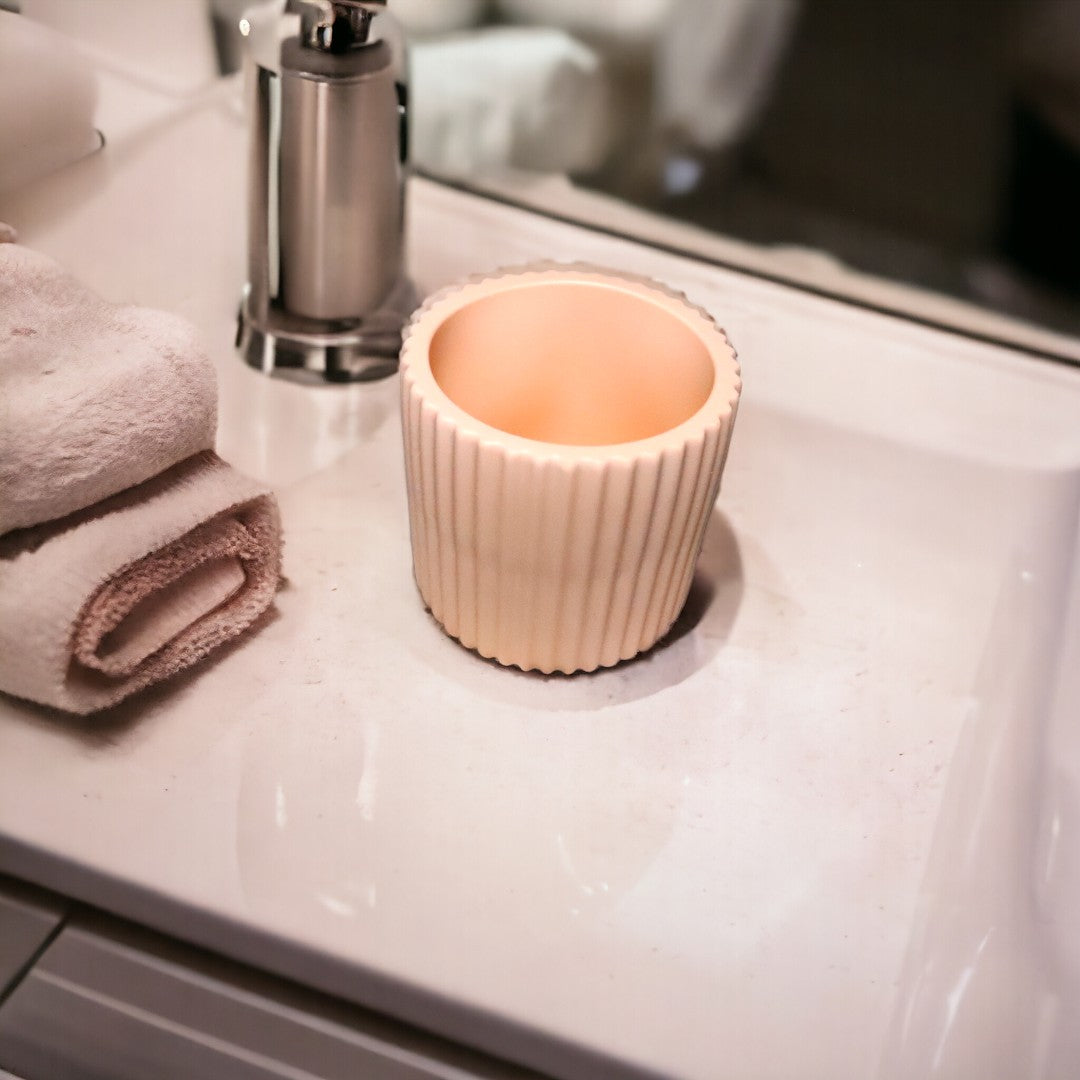 Pot de rangement orange