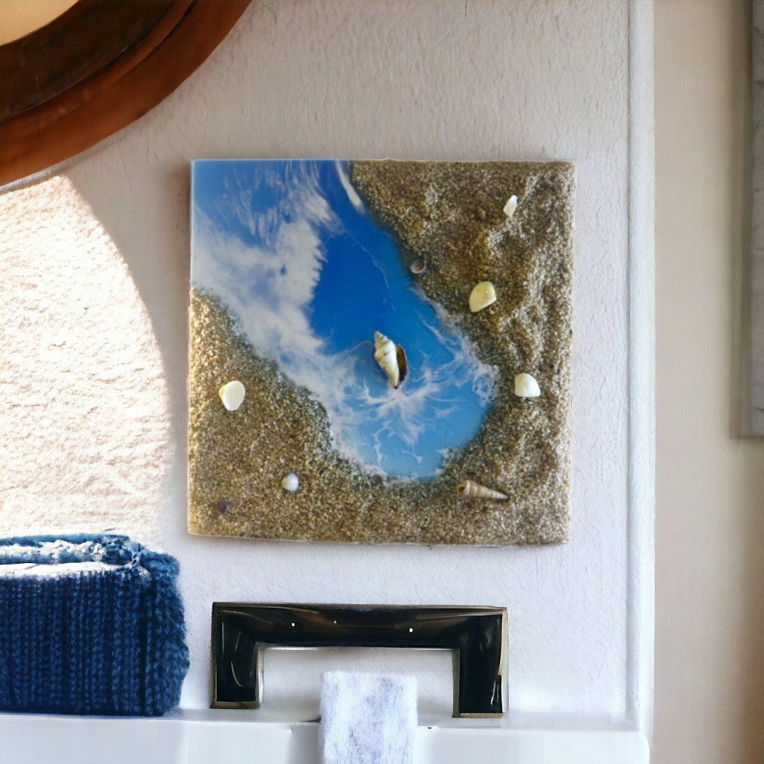 Tableau Reflets d’Océan en résine