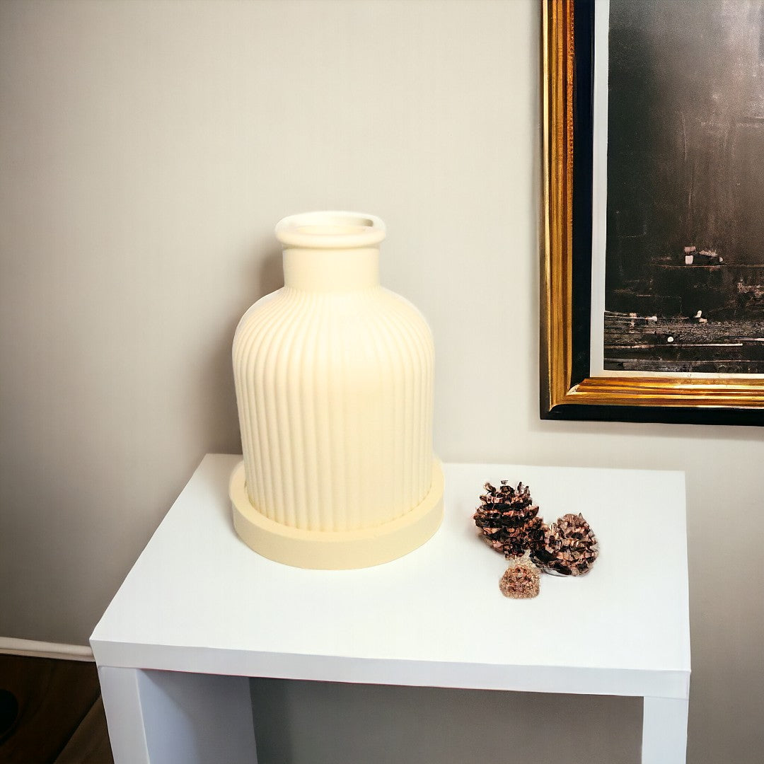 Vase jaune joke en jesmonite